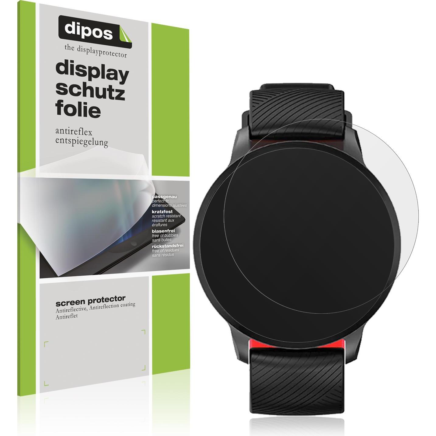 Dipos Displayschutzfolie Antireflex, Smartwatch Schutzfolie, Transparent
