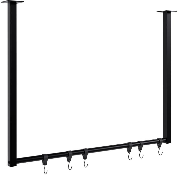 Produktbild CLP Kleiderstange Fenton aus Metall für Deckenmontage mit 6 Kleiderhaken