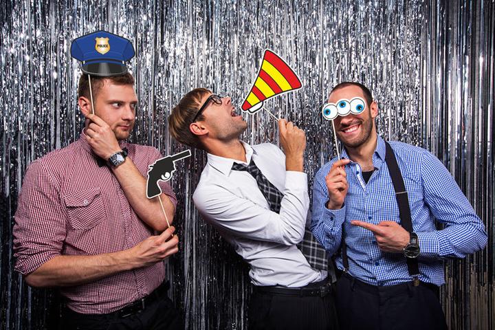 Image du produit Partydeco Set d'accessoires photo Fête de la police 4 pièces (4 pcs)