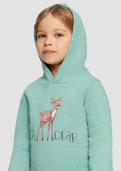 Image du produit S.Oliver Sweatshirt Wärmendes Kapuzen-Sweatshirt mit Glitzerprint (116, 122)