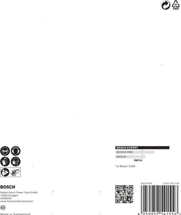 Image du produit Bosch Professional Zubehör Papier abrasif Expert C470 avec 6 trous pour ponceuse excentrique, 150 mm, G 120, 5 pcs. (120)