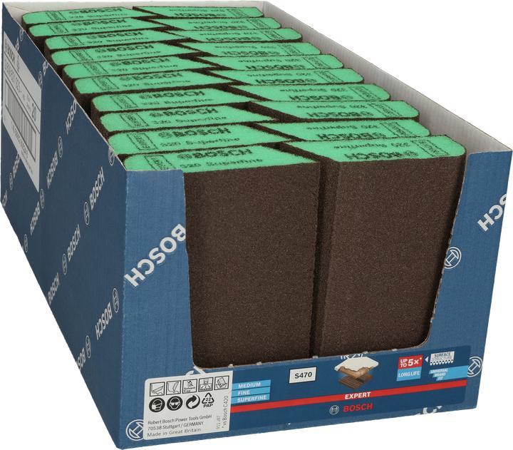 Actual product image DIY EXPERT Sanding Sponge Combi Block, 69 x 97 x 26 mm, F: Green (Super Fine)