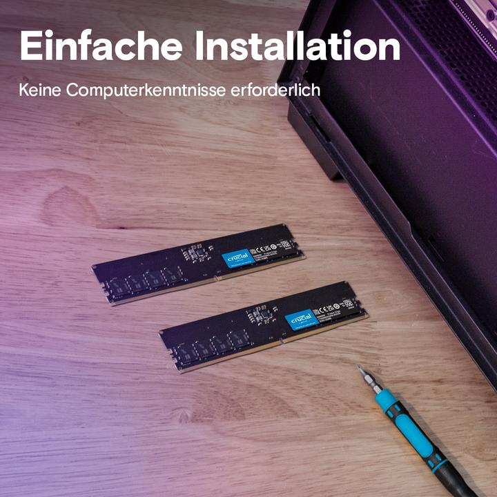 Image du produit Crucial Mémoire ordinateur de bureau (2 x 16GB, 5600 MHz, RAM DDR5, DIMM)