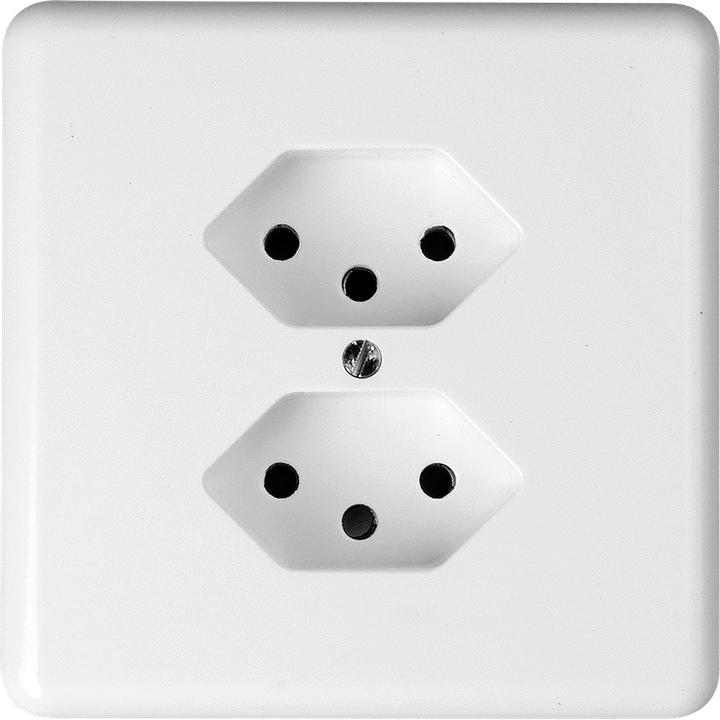 Actual product image Mica UP socket 2xT13 white
