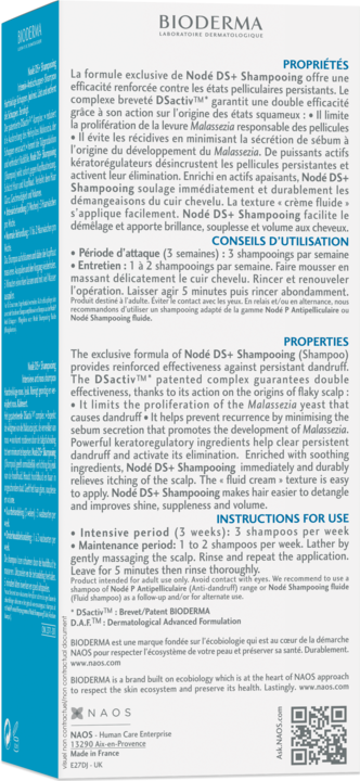 Actual product image Bioderma Nodé Ds+ (125 ml, Liquid shampoo)