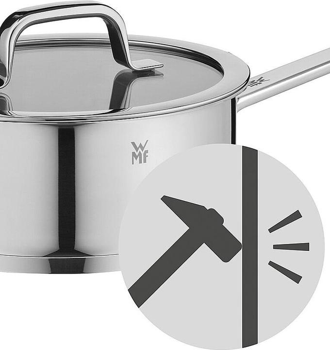 Produktbild WMF Compact Cuisine Stielkasserolle mit Deckel, 20 cm (Stielkasserolle, Edelstahl, 20 x 14 cm)