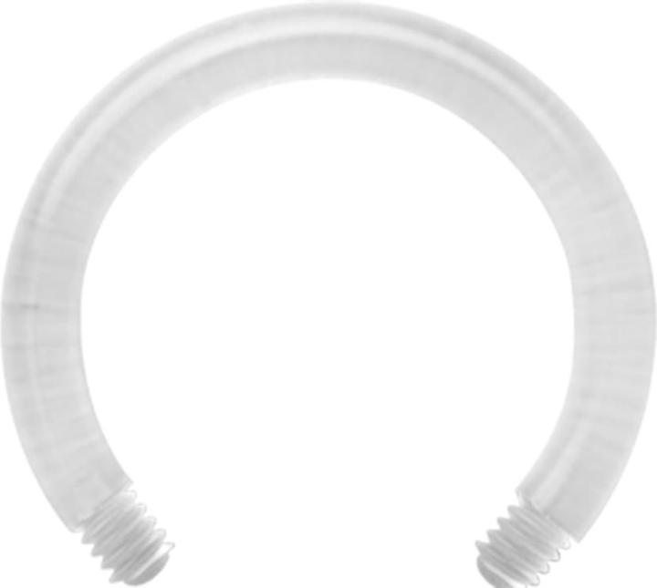 Produktbild Star Piercing Circular Barbell-Stab transparent (Kunststoff, ohne Messing)