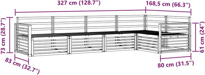 Produktbild vidaXL Outdoor-Sofa