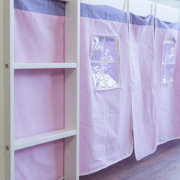 Produktbild Homestyle4u Hochbett Spielbett Kinderbett mit Leiter (90 x 200 cm)