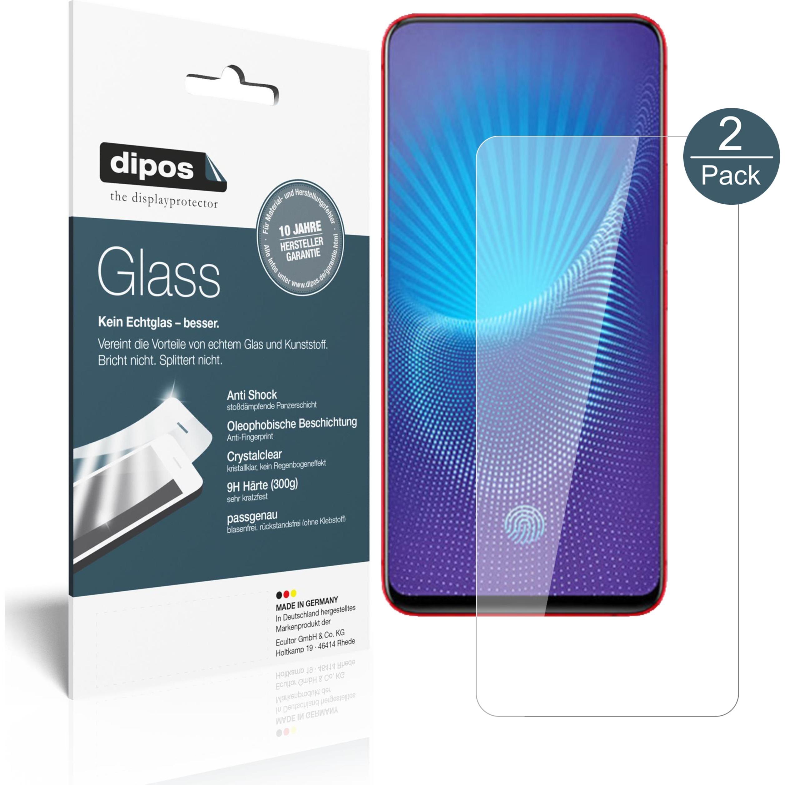 Dipos Displayschutz Anti-Shock (2 Stück, Vivo Nex), Smartphone Schutzfolie, Transparent