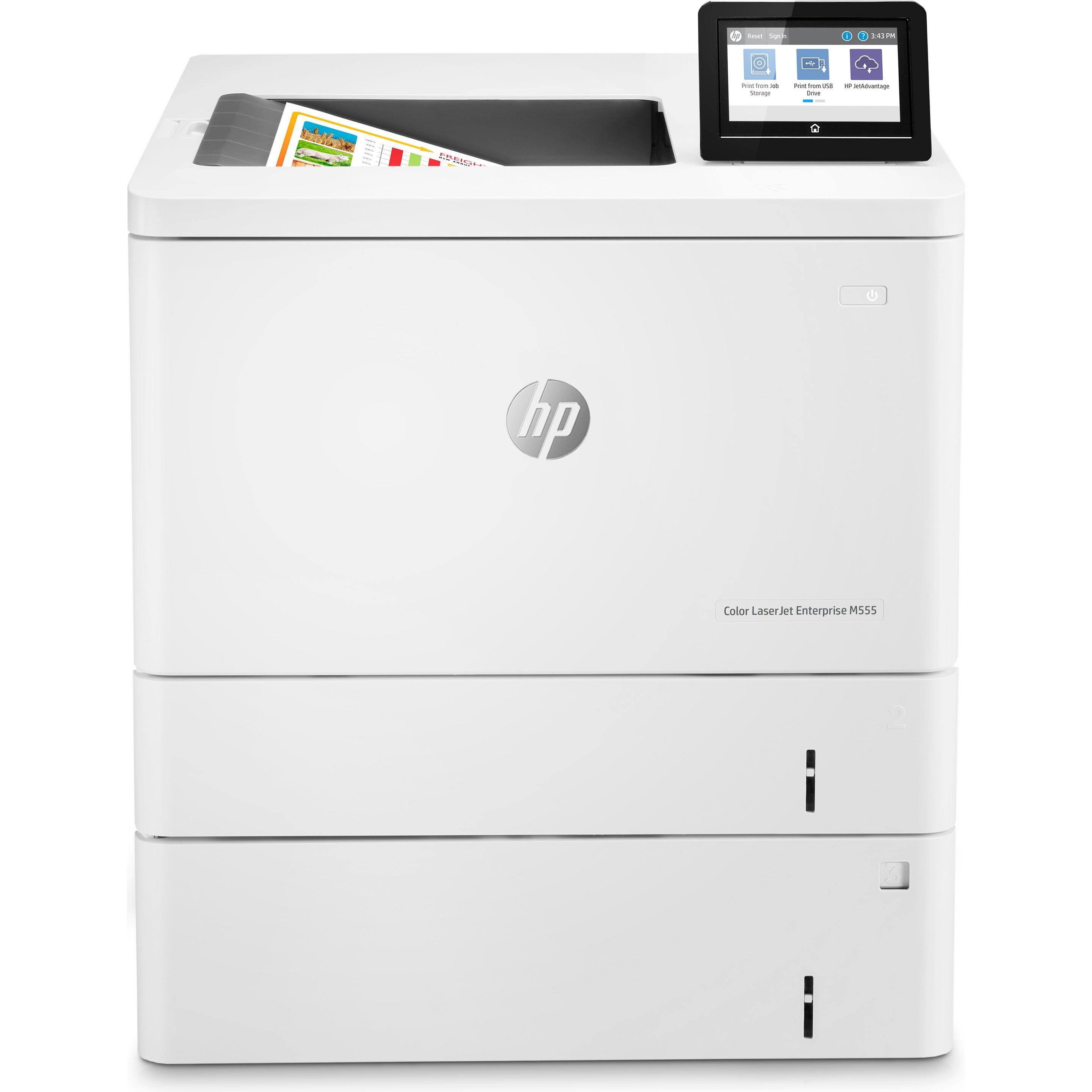 HP Color LaserJet Enterprise M555x (Laser, Farbe), Drucker, Schwarz