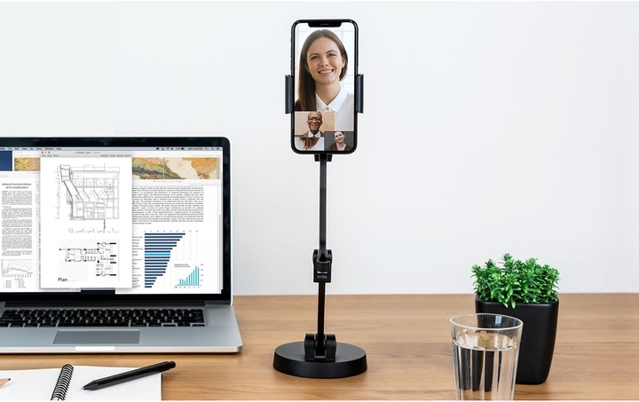 Actual product image Ipevo Uplift cell phone holder for visual communication and presentations