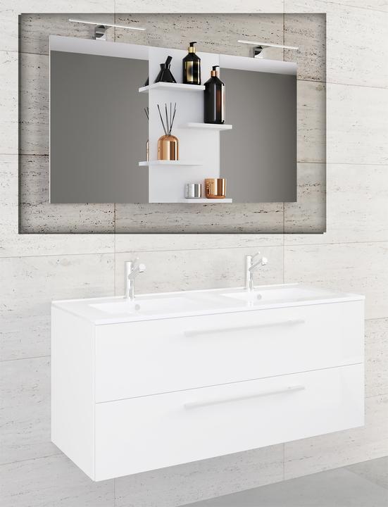 Immagine prodotto VCM Ampio specchio da bagno Budasi con ripiano (112 x 12 x 59 cm)