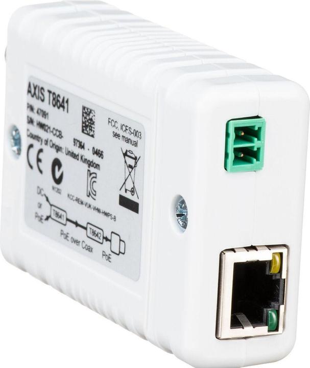 Actual product image Axis T8641 PoE+ via coax, base