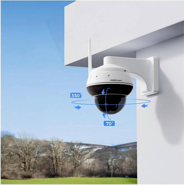 Produktbild Foscam D8T white 4K 8MP Aussen-Überwachungskamera WLAN Dome IP66 PTZ WiFi 6 (3840 x 2160 Pixels)