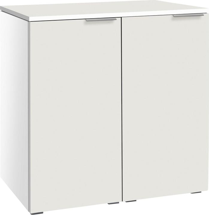 Corps en MDF : Blanc / Façade, Top : Blanc