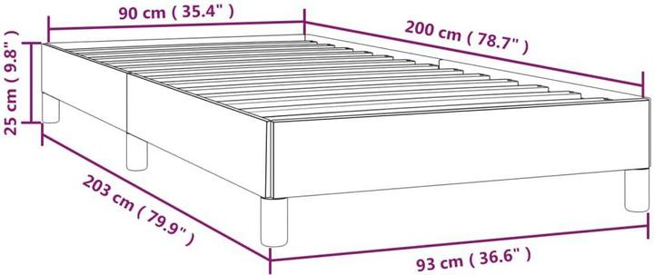 Image du produit vidaXL Bettgestell (90 x 200 cm)