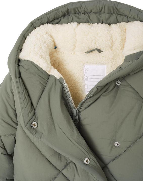 Produktbild Vertbaudet Mädchen Kapuzen-Steppjacke mit Teddyfleece-Futter, Wattierung Recycling-Polyester (122)