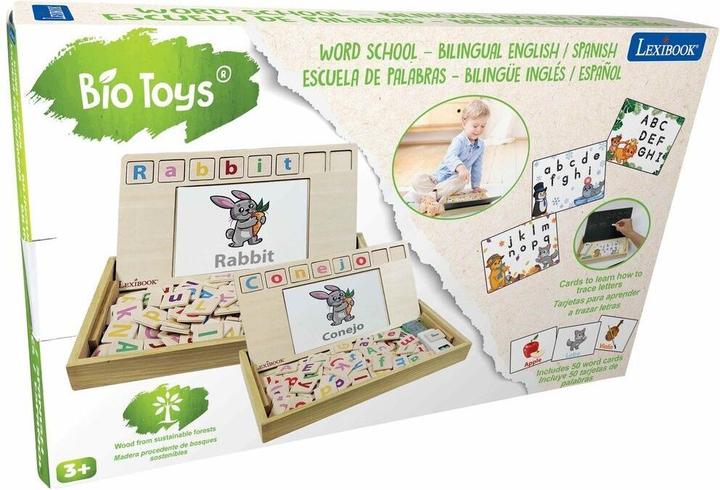 Produktbild Lexibook Bio Toys Wortschule zweisprachig: Englisch - Spansisch - Holzspielzeug (Spanisch, Englisch)