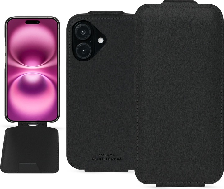 Noreve Lederschutzhülle vertikal (Apple iPhone 16 Plus)