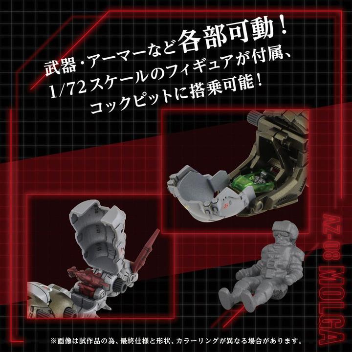 Immagine prodotto Takara Tomy Zoids Kit di modellismo in plastica 1/72 AZ-08 Molga 14 cm