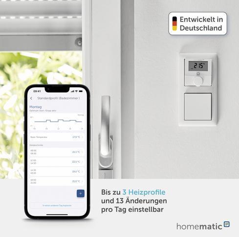 Image du produit Homematic IP Thermostat mural avec sortie de commutation -