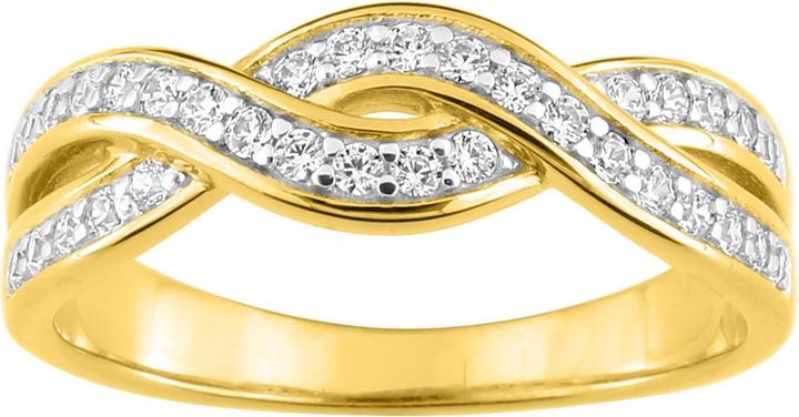 Produktbild Lara Vergoldeter RING - BICOLOR - ZIRKONIA - GR. 52 (52, 950 Platin)