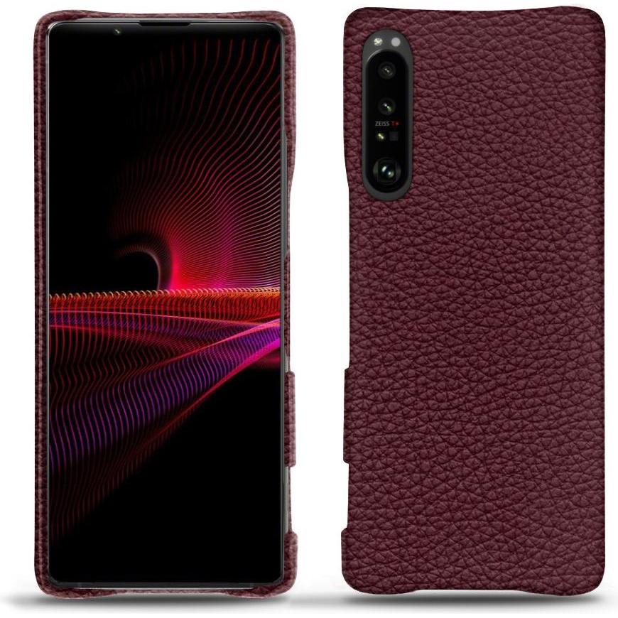 Thumbnail - Noreve Lederschutzhülle (Sony Xperia 1 III), Smartphone Hülle, Violett