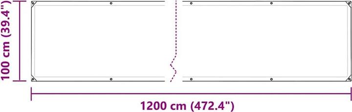 Image du produit vidaXL Bâche transparente avec oeillets 1x12 m PVC Bâche transparente (1 x 12 m)