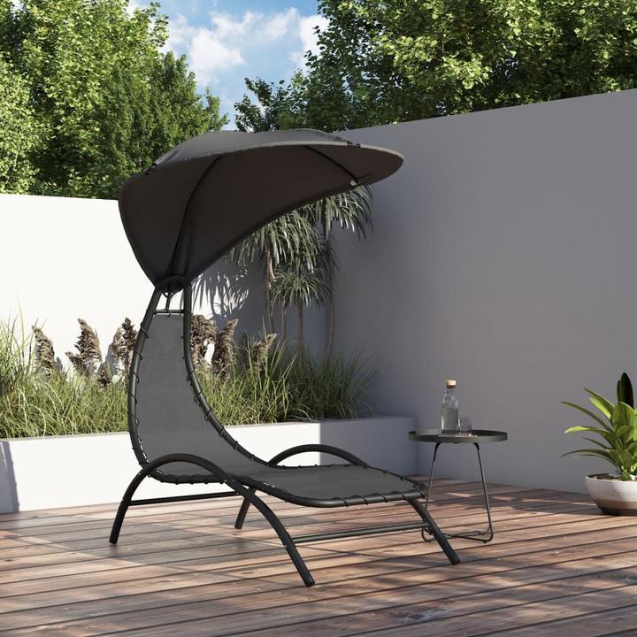 Produktbild vidaXL Sonnenliege mit Dach (167 cm)