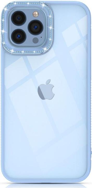 Productafbeelding Kingxbar Sparkle Series hoesje iPhone 13 Pro met kristallen achterkant blauw (Apple iPhone 13 Pro)