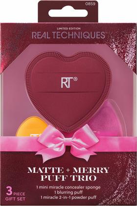 Produktbild Real Techniques Matte Merry Puff Trio Brush Set (Set)