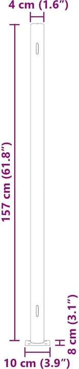 Produktbild vidaXL Seitenmarkise (6 m)