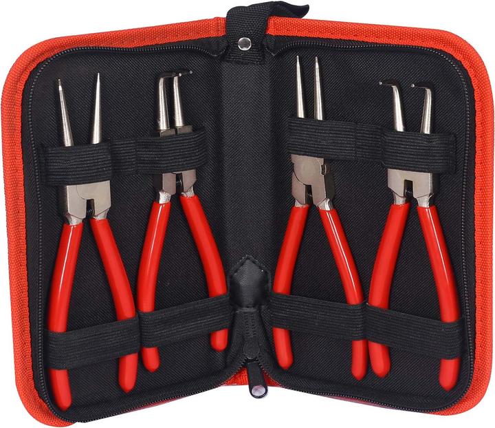 Actual product image XPOtool Circlip Pliers Set 4 Pieces Internal External Snap Ring Pliers 90 Degree Bent and Straight (215 mm)