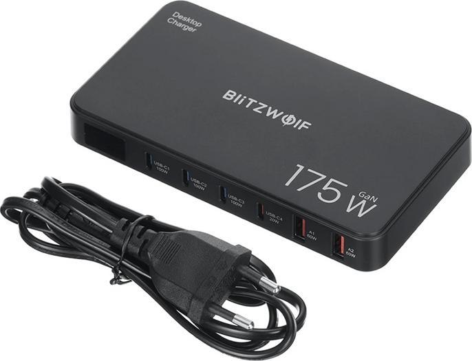 Image du produit BlitzWolf BW-S30 6-in-1 Charging Station 4xUSB-C + 2xUSB 175W (175 W)