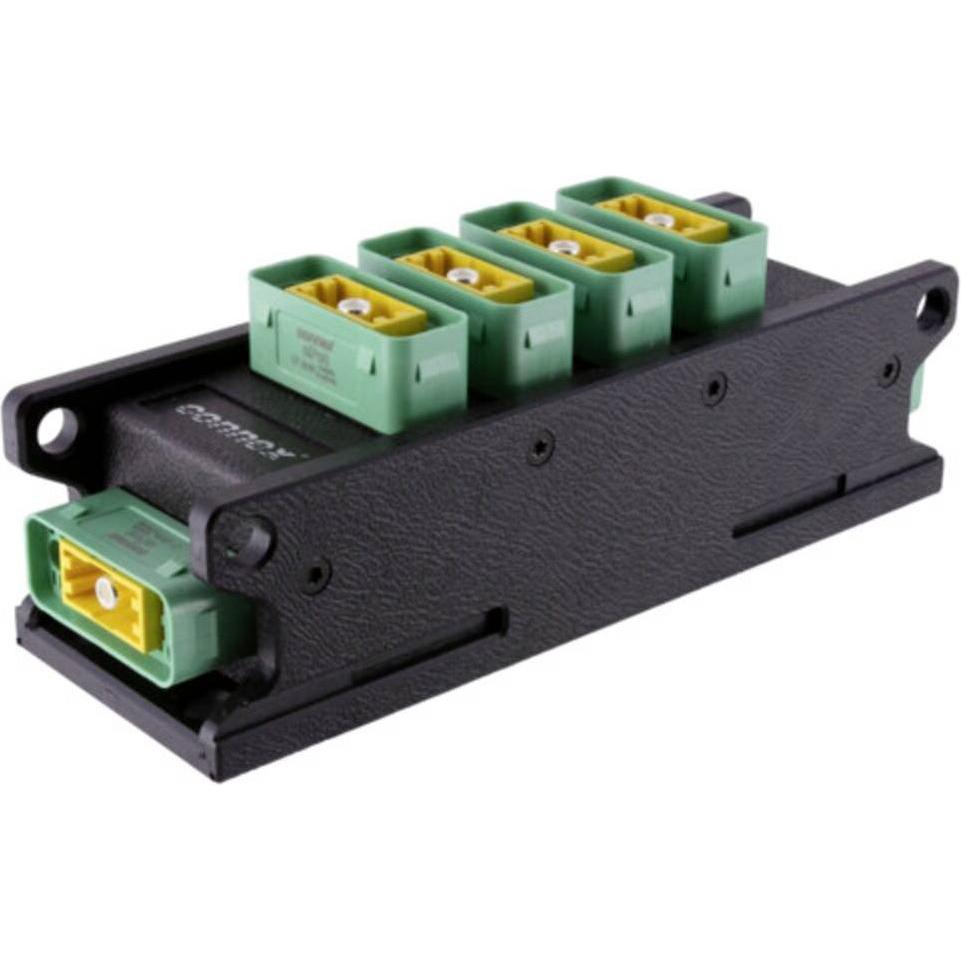Contrik 1027377 Verteiler-Box 1St., Elektronikkabel + Stecker, Schwarz