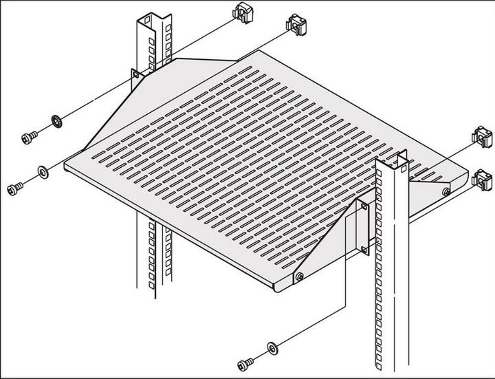 Actual product image Schroff Laboratory rack (2 RU, 19 inch rack)