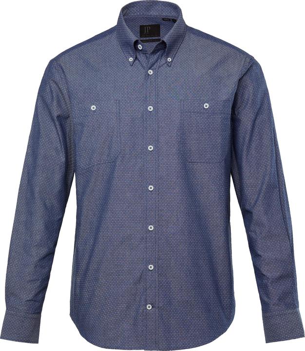 Actual product image JP1880 JP 1880 Denim Look Shirt, Long Sleeve, Cowboy Style, Button-Down Collar, Modern Fit, up to 8XL (XL)