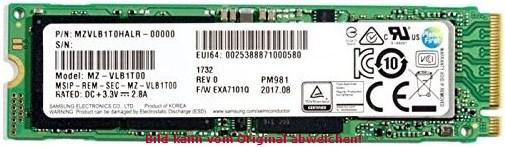 Produktbild Samsung Pm981 (2000 GB, M.2)