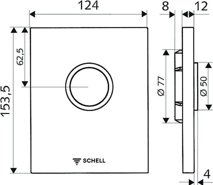 Produktbild Schell WC-Abdeckplatte EDITION ND weiss