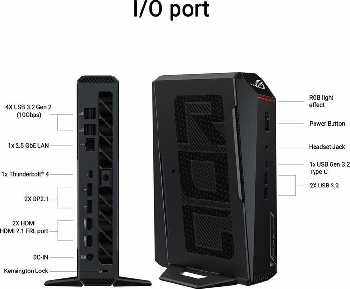 Produktbild ASUS NUC 15 ROG Jean Canyon (2000 GB, 34.36 GB, Intel Core Ultra 9 275HX, GeForce RTX 5080)