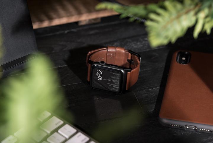 Image du produit Nomad Sangle de connexion moderne (44 mm, Acier inoxydable, Cuir)