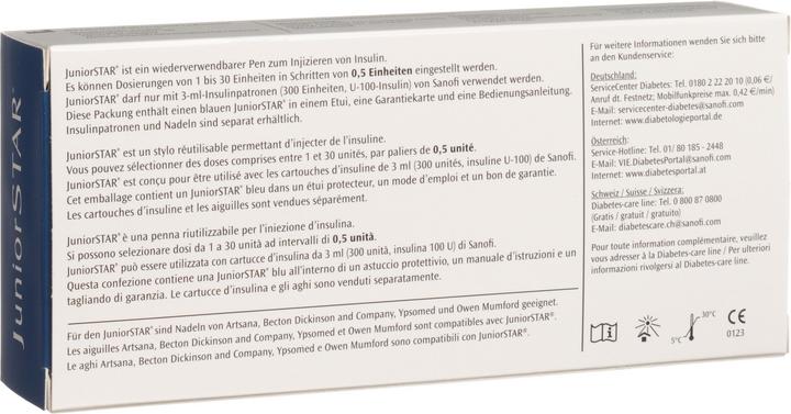 Immagine prodotto JuniorStar Lantus/Apidra/Insuman Insulinpen blau