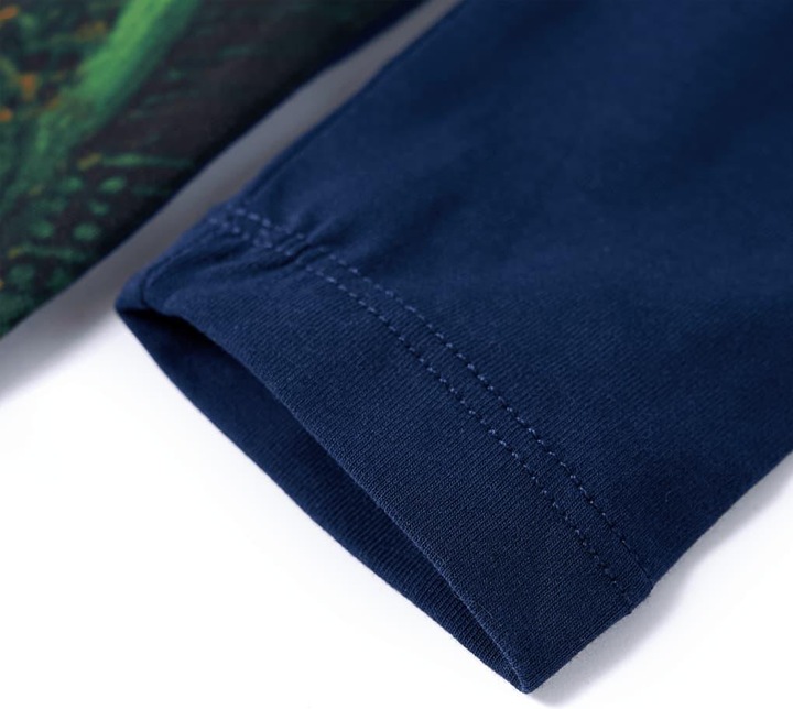 Produktbild VidaXL Kinderkleid mit Langen Ärmeln Marineblau 92,Material der (92)