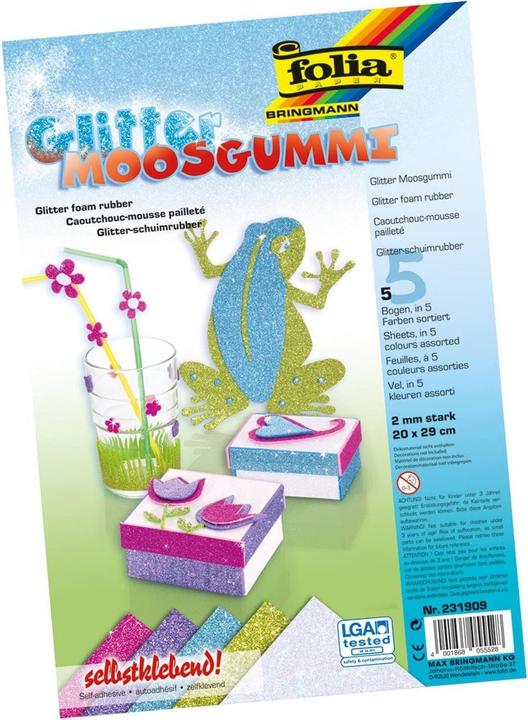 Actual product image Folia Foam rubber glitter