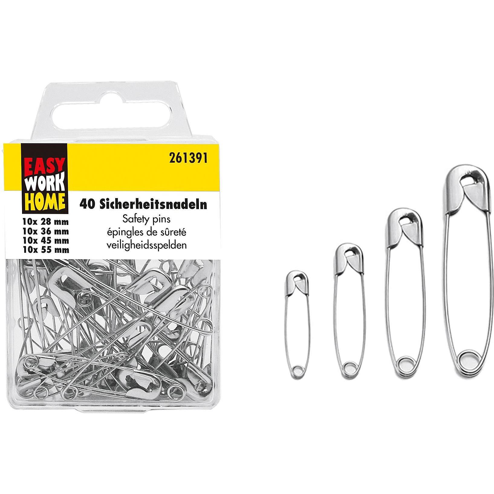 Easy Work Assortimento di aghi di sicurezza EW, Accessori cucito