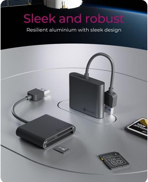 Image du produit Icy Box IB-CR301-U3, USB3.0 Multi-Kartenl. (USB 3.0)