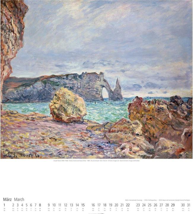 Produktbild Claude Monet Kalender 2026 (46 x 55 cm)