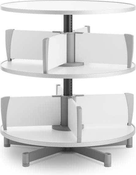 Produktbild Moll Ordnerdrehsäule Multifile 2 Etagen 48 Ordner weiss