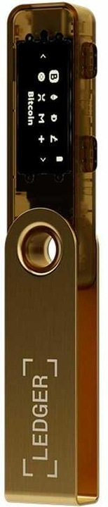 Actual product image Ledger Nano S Plus - Gold (Ethereum Classic, Bitcoin, Dash, Dogecoin, Litecoin, Others)